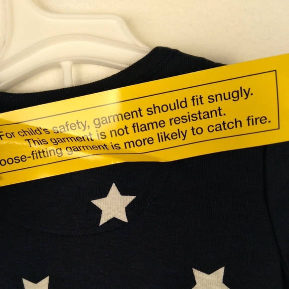 The Children's Place 12-18M One Piece Pajamas Red White Blue Stripes Stars Baby - Picture 6 of 10